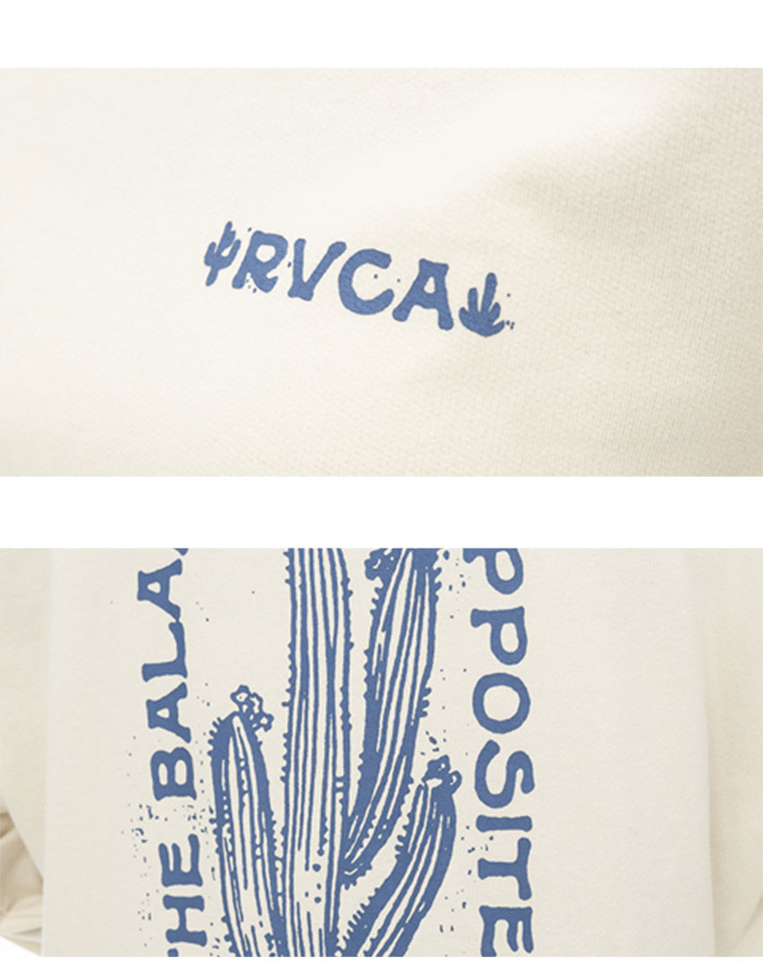 ルーカ ロンT レディース RVCA BE044053 ホワイト 白 グレー 長袖Tシャツ オーバーサイズ ゆったり カジュアル ストリート プリント グラフィック ワンポイント RVCA ルーカ ロンT レディース BE044053 ホワイト 白 グレー
