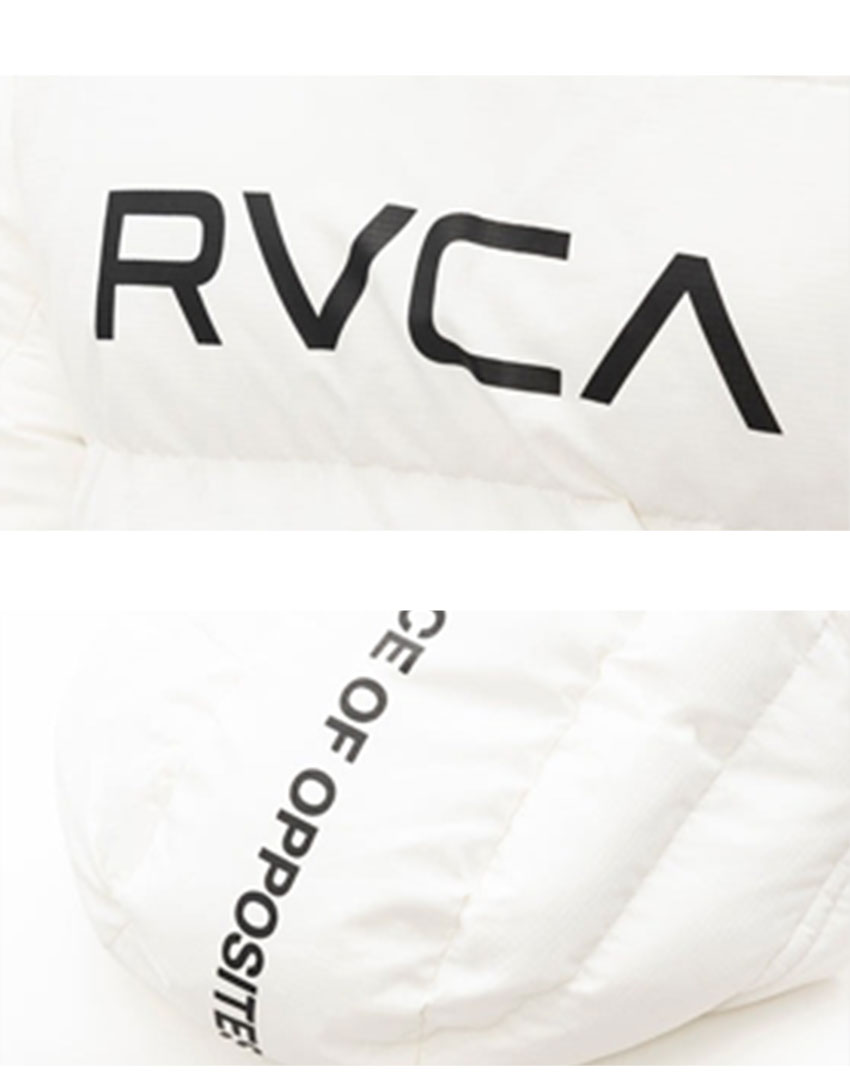 ルーカ　RVCA　白ロゴ　コーチジャケット　Ｌサイズ　オフホワイト RVCA ルーカ ジャケット メンズ BE042767 ブラック 黒 ホワイト