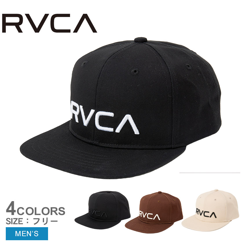 【関税込み】RVCA SPALSH キャップ RVCA ルーカ メンズ キャップ 帽子 サイズ調整 ブラック ロゴ