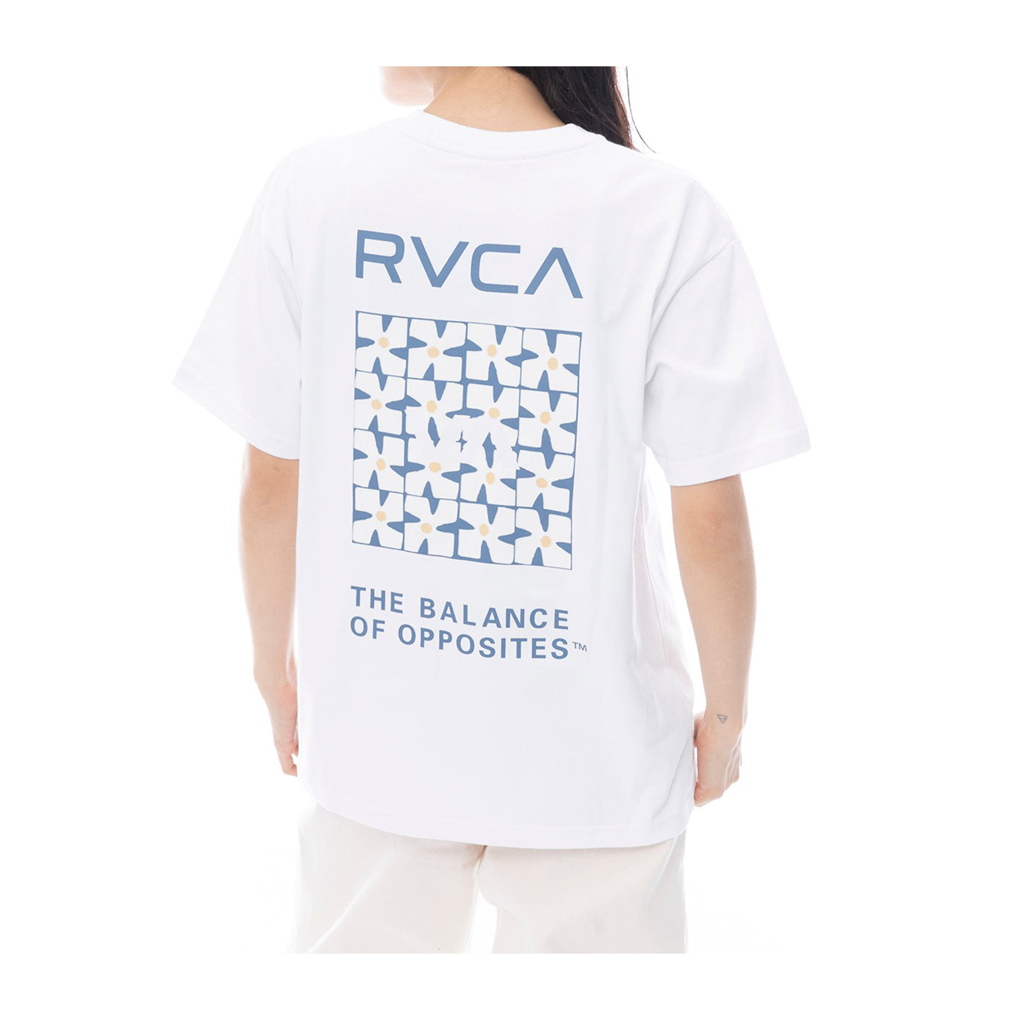 RVCA ルーカ 半袖 Tシャツ レディース ロゴ ボタン WILD RVCA LOOSEFIT ST BF04C-203_BRJ RVCA(ルーカ)半袖 Tシャツ ルーズシルエット WILD RVCA LOOSEFIT