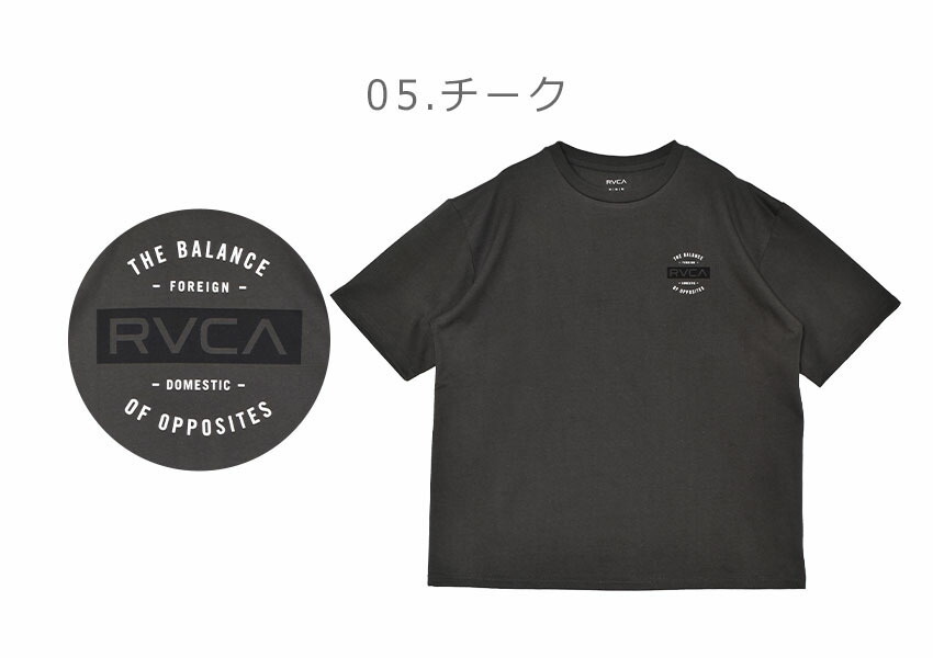 RVCA ルーカ 半袖Tシャツ メンズ BF041265 ホワイト 白 ブラック