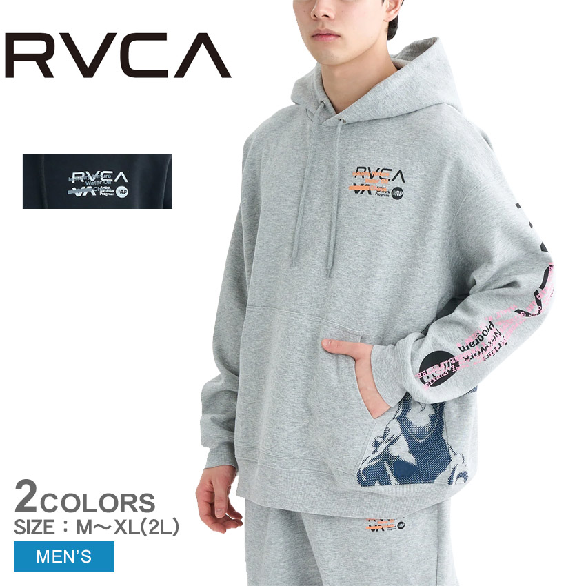 RVCA（ルーカ） パーカー メンズ RVCA BF042025 ブラック 黒 グレー