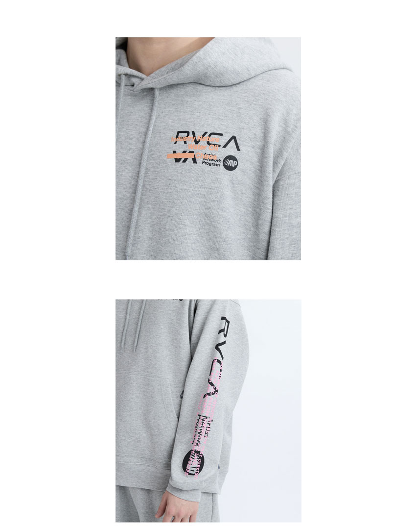 RVCA（ルーカ） パーカー メンズ RVCA BF042025 ブラック 黒 グレー