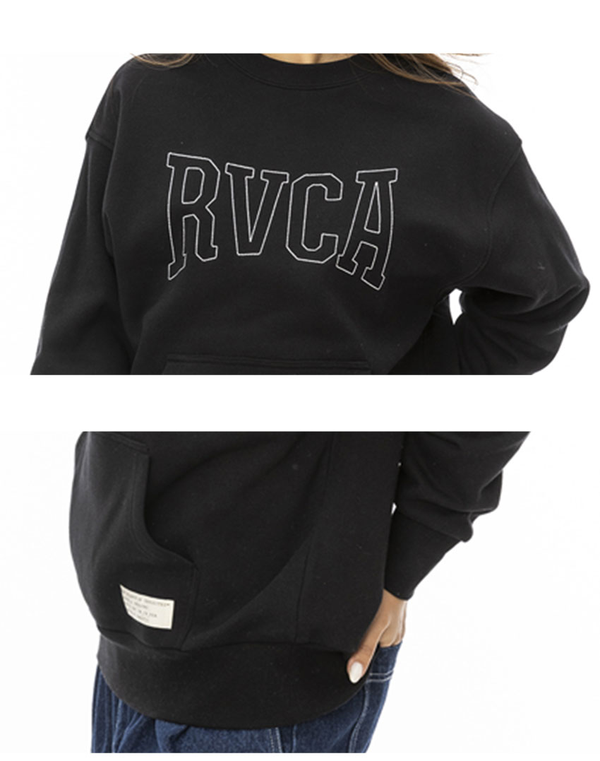 スポーティーな【RVCA】ビッグフード スウェットシャツ 23AW新作 WEB限定 RVCA×FREAK'S STORE/ルーカ別注ビッグシルエット RVCA
