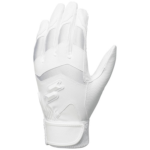 （ゆうパケット送料無料） エスエスケイ バッティング手袋 ユニセックス 高校野球対応 シングルバンド手袋 (両手) SSK BG3020WF ホワイト 白 ブラック 黒｜z-craft｜02