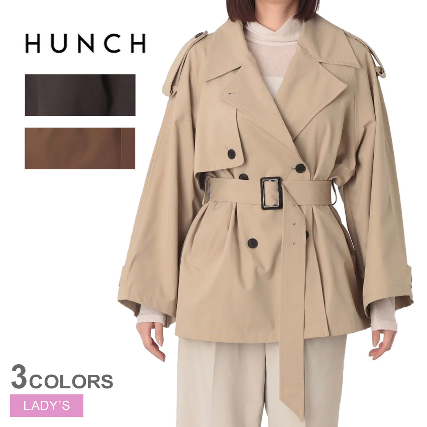 hunch ボンディング　ミディ丈トレンチコート BONDING MIDI TRENCH COAT