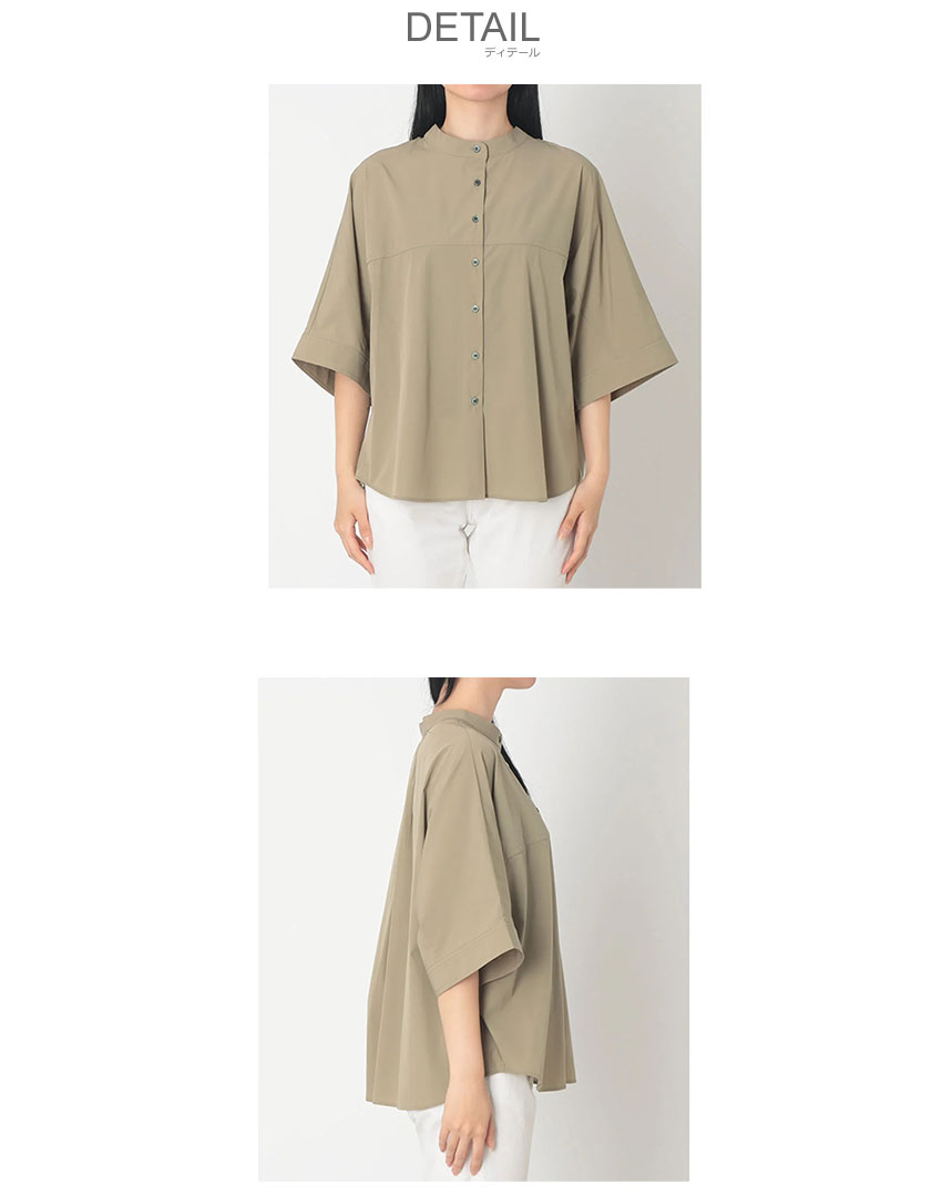 hunch（ハンチ） 半袖シャツ レディース HUNCH WLN5083 ブラック 黒