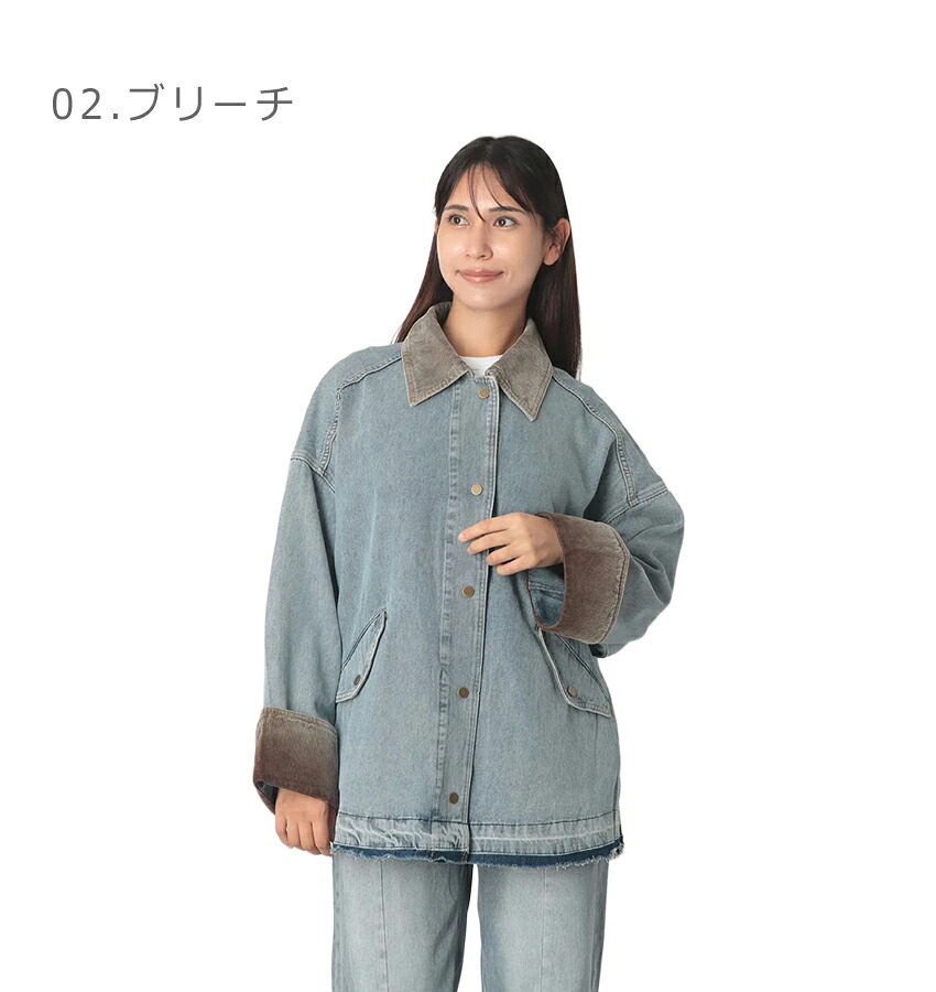 hunch（ハンチ） デニムジャケット レディース 10oz デニム ブルゾン