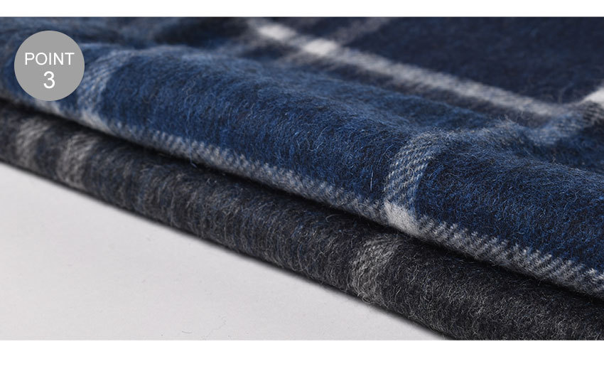 バブアー★極美品★ストール★KINDAR CHECK SCARF★フリンジ付き 2622-0085-co3.jpg