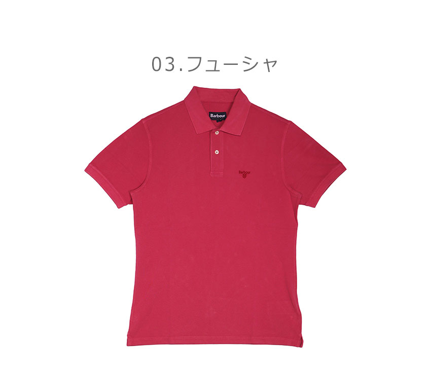 Barbour 赤 ポロシャツ Barbour 送料無料 バブアー ポロシャツ メンズ WASHED SPORT