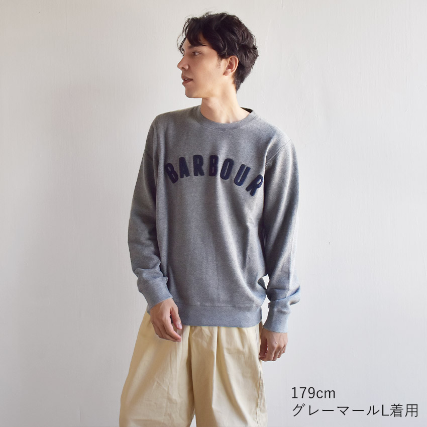 Barbour（バブアー） スウェット メンズ BARBOUR MOL0101 ネイビー 紺