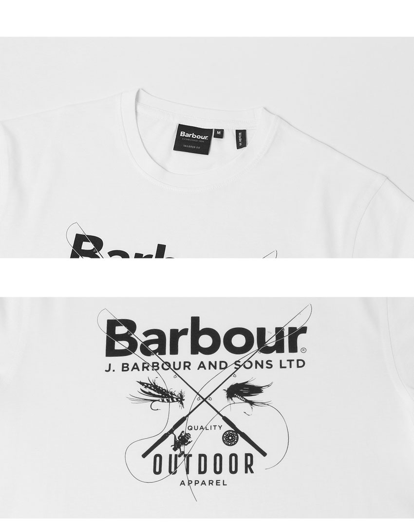 Barbour バブアー 半袖Tシャツ メンズ FLY TEE BARBOUR MTS1256