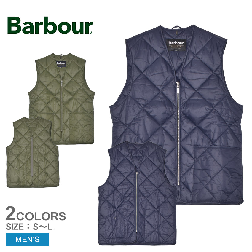 Barbour バブアー キルティングベスト 38 ネイビー MLI0001 Barbour バブアーネイビー インナーキルティング ベスト 38