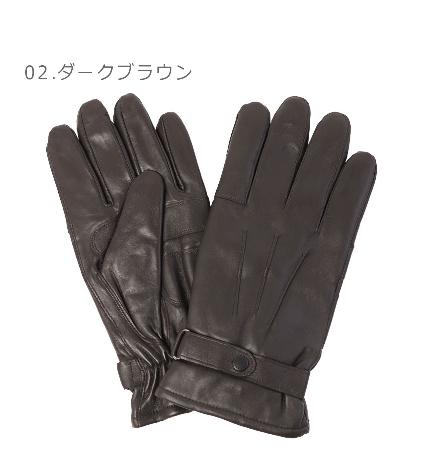 Barbour（バブアー） 手袋 メンズ BARBOUR MGL0009 ブラック 黒