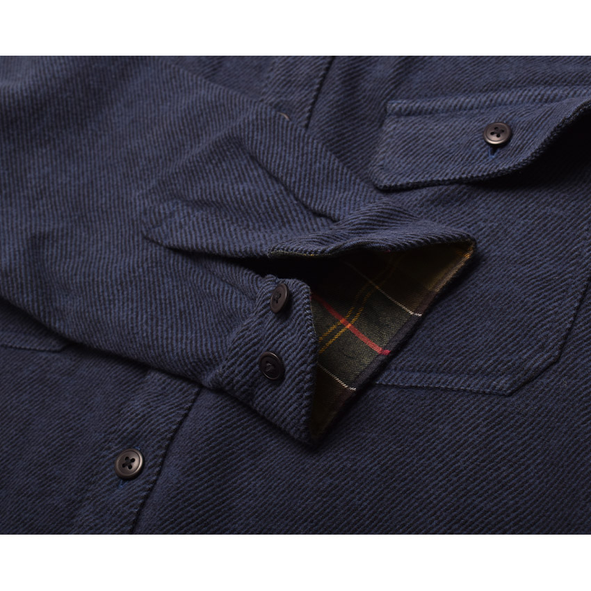 希少 BARBOUR バブアー HBT ヘリンボーン 長袖シャツ フランス製 MILITARY（ミリタリー） 実物 新品 デッドストック フランス軍