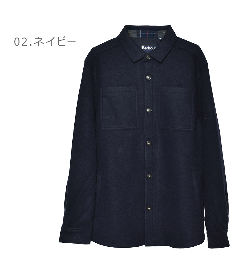 Barbour ワークシャツ ジャケット長袖シャツ ネイビー S Barbour（バブアー） ジャケット メンズ マーロー テーラード オーバー