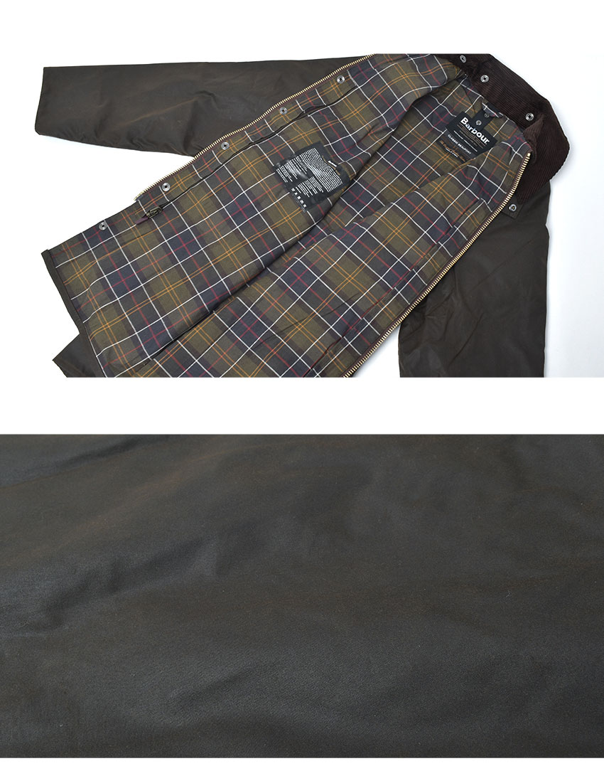 美品Barbour バブアーモスグリーンジャケット XL Barbour（バブアー） MCA0786 NEW BURGHLEY JACKET 2LAYER（ニュー