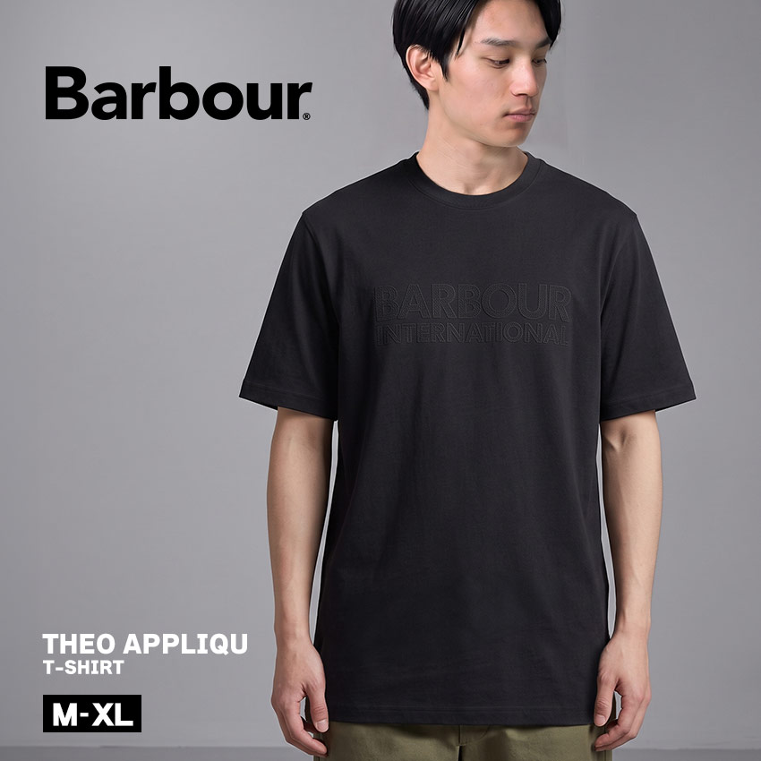 Barbour（バブアー） 半袖Tシャツ メンズ BARBOUR MTS1581 ブラック 黒