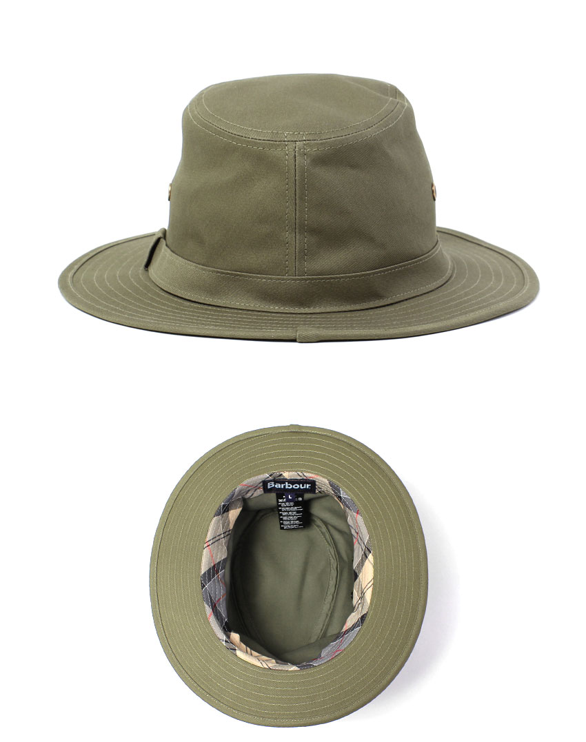 Barbour オイルドハット オリーブグリーン Barbour（バブアー） ハット メンズ レディース BARBOUR MHA0679