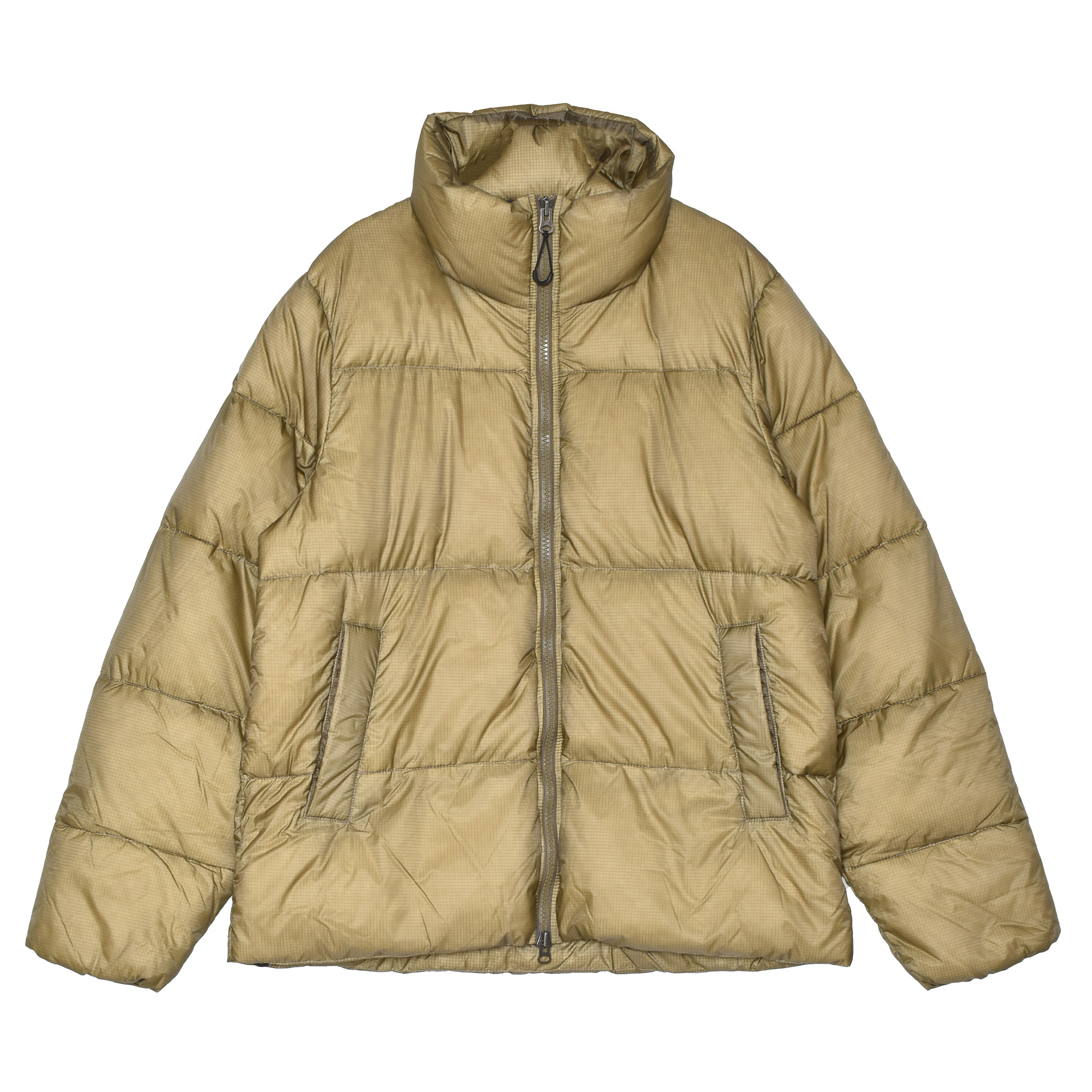 ★ピレネックス　レオーニ　ベージュダウンジャケットジップ★サイズ40 Pyrenex（ピレネックス） リアルファー フード ボタンジップ ダウン