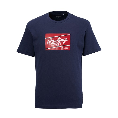 送料無料 ローリングス 半袖Tシャツ メンズ ビックパッチロゴＴシャツ Rawlings AST12...