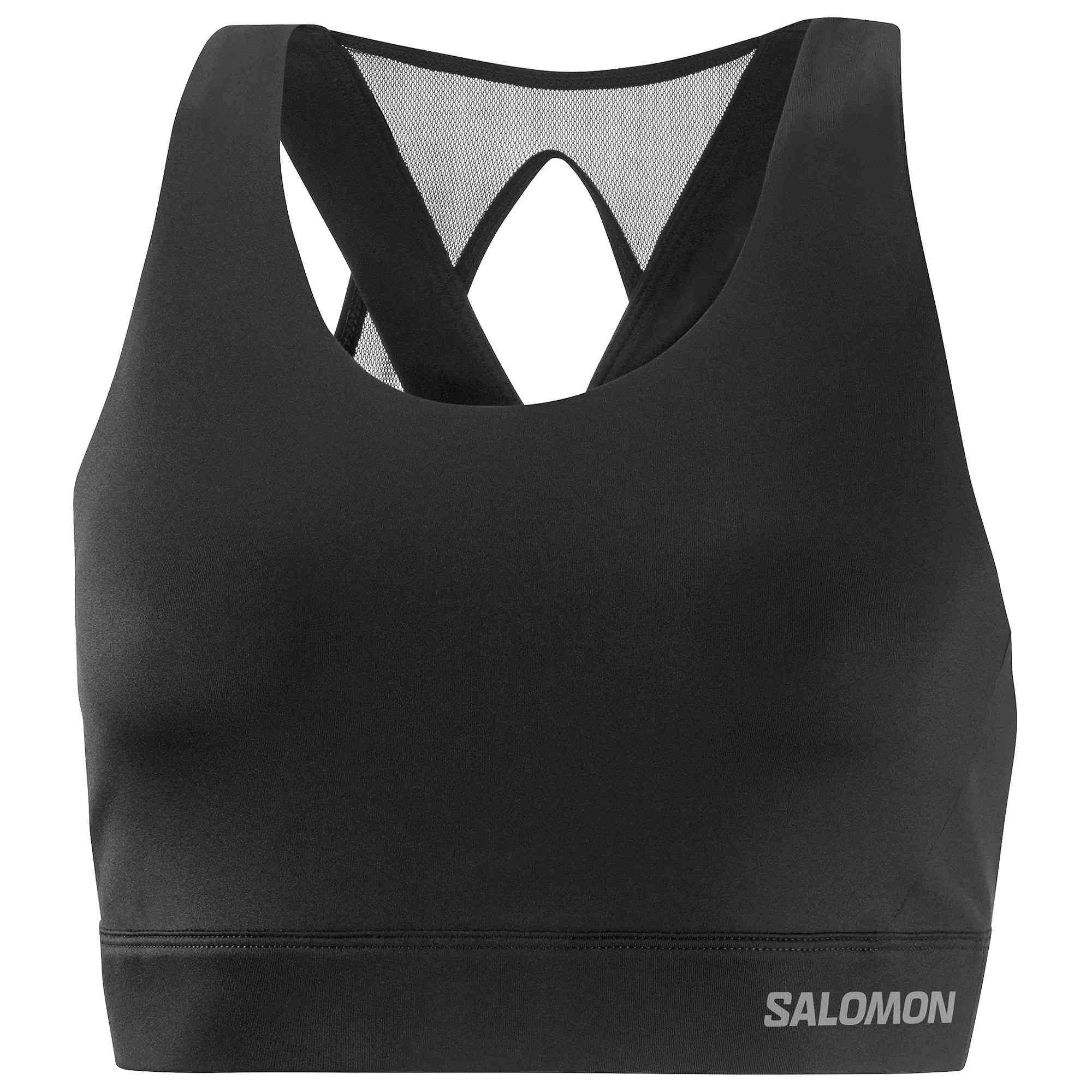 （ゆうパケット送料無料） サロモン ブラトップ レディース CROSS RUN BRA SALOMON LC1885000 LC2040800 LC2040900 黒 カーキ ブラジャー ジム 白｜z-craft｜02