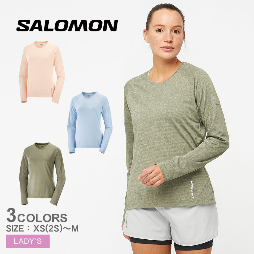 SALOMON（サロモン） 長袖Tシャツ レディース クロスラン ロング