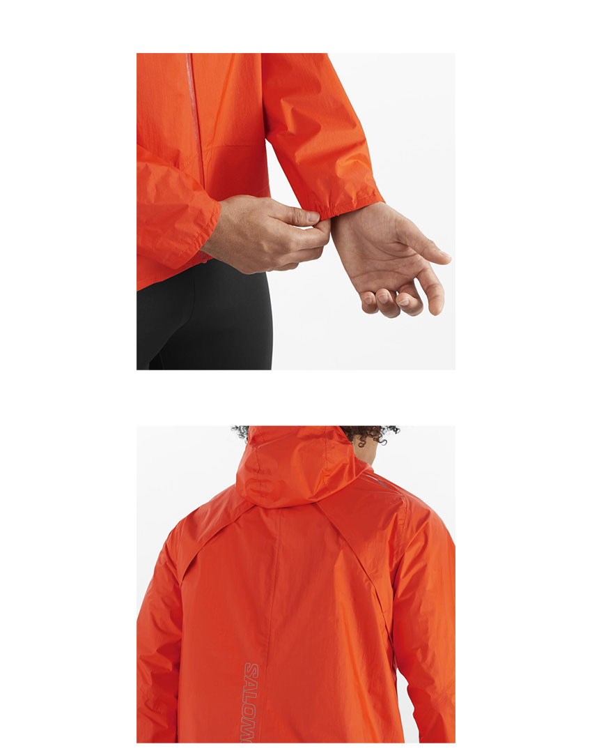 SALOMON サロモン シェルジャケット メンズ LC2263100 レッド 赤