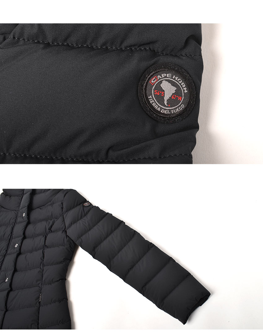 美品　cape horn ダウンベスト　ロングダウン　ベルト　タグ付き　ネイビー 楽天市場】ケープホーン ダウンベストの通販