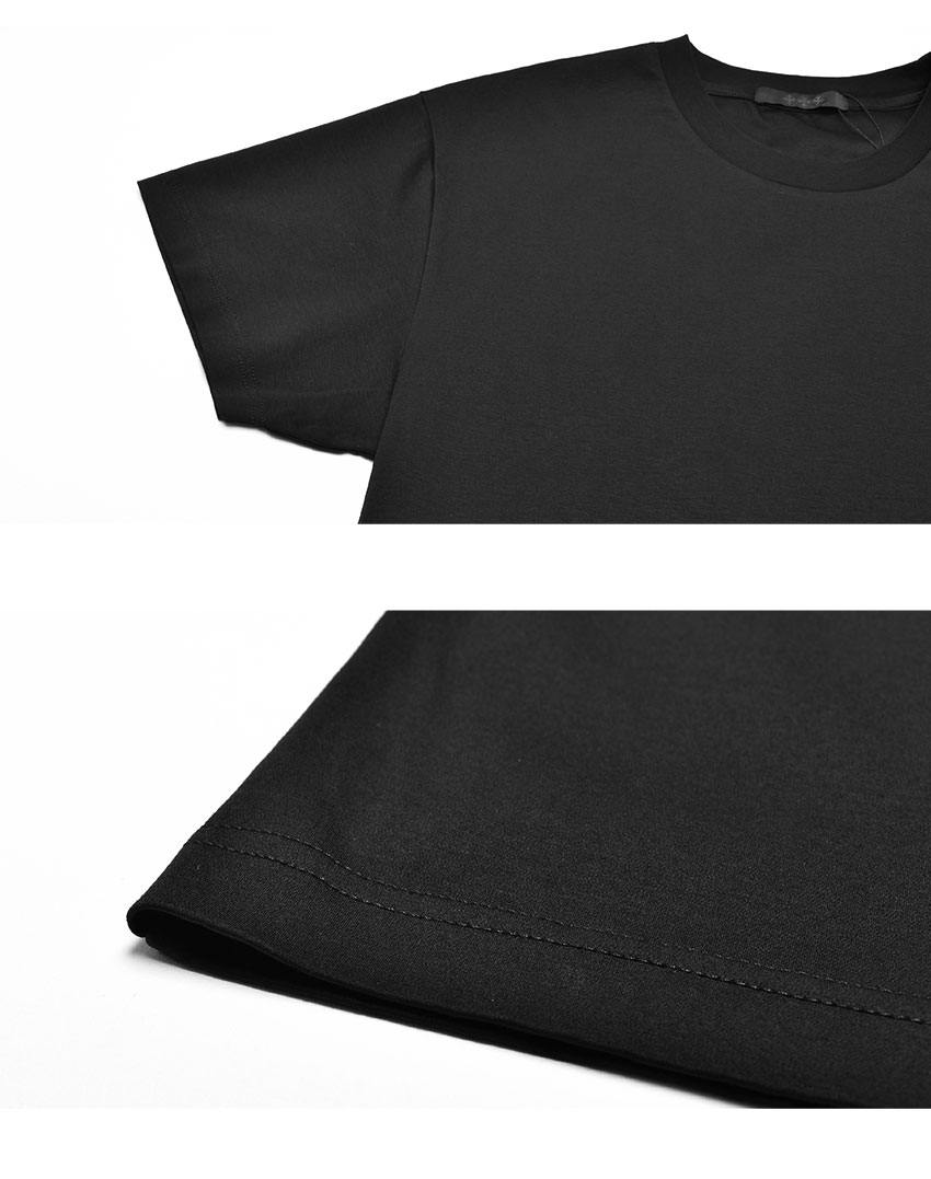【良品】タトラス⭐︎Tシャツ 半袖 03(L) ブラック ワンポイントロゴ 日本製 TATRAS (タトラス) ワンポイント クルーネック 半袖 Tシャツ