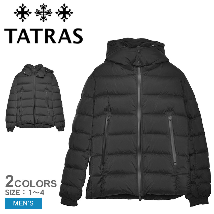 【未使用級】タトラス 近年モデル ボルボレ ワッペンロゴ ダウンジャケット 黒 未使用級】タトラス 近年モデル ボルボレ ワッペンロゴ ダウン