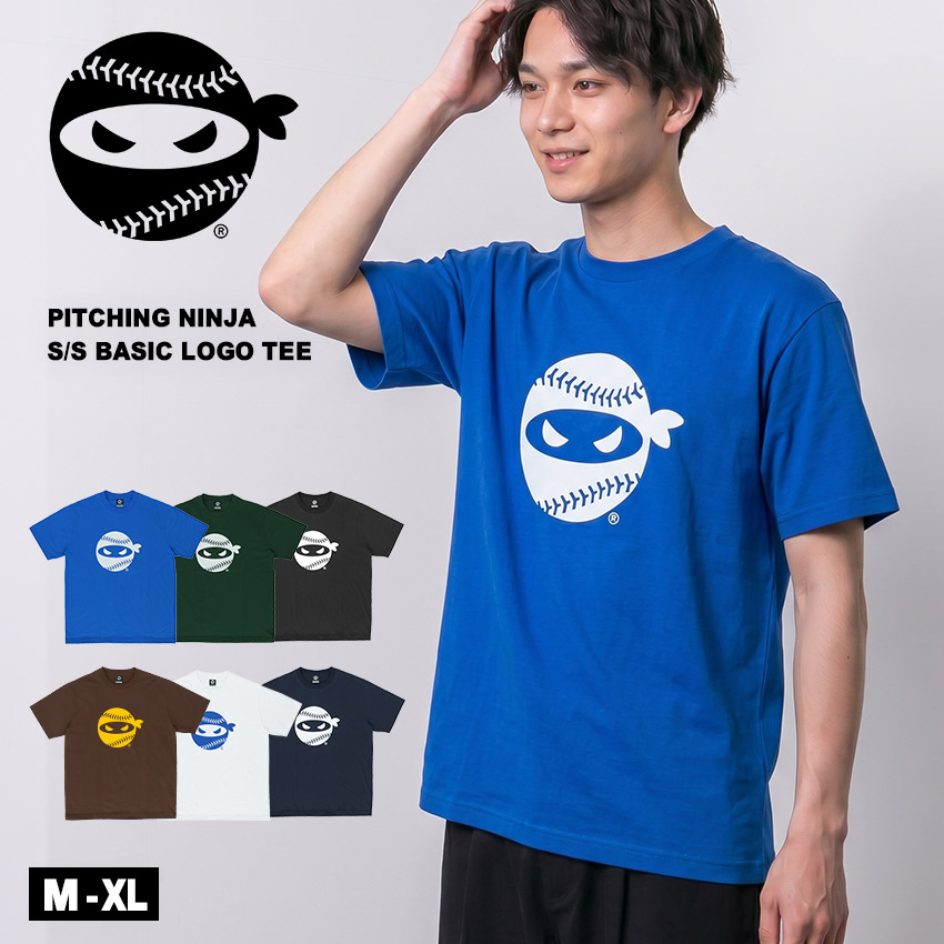 ピッチングニンジャ 半袖Tシャツ メンズ S/S BASIC LOGO TEE PITCHING