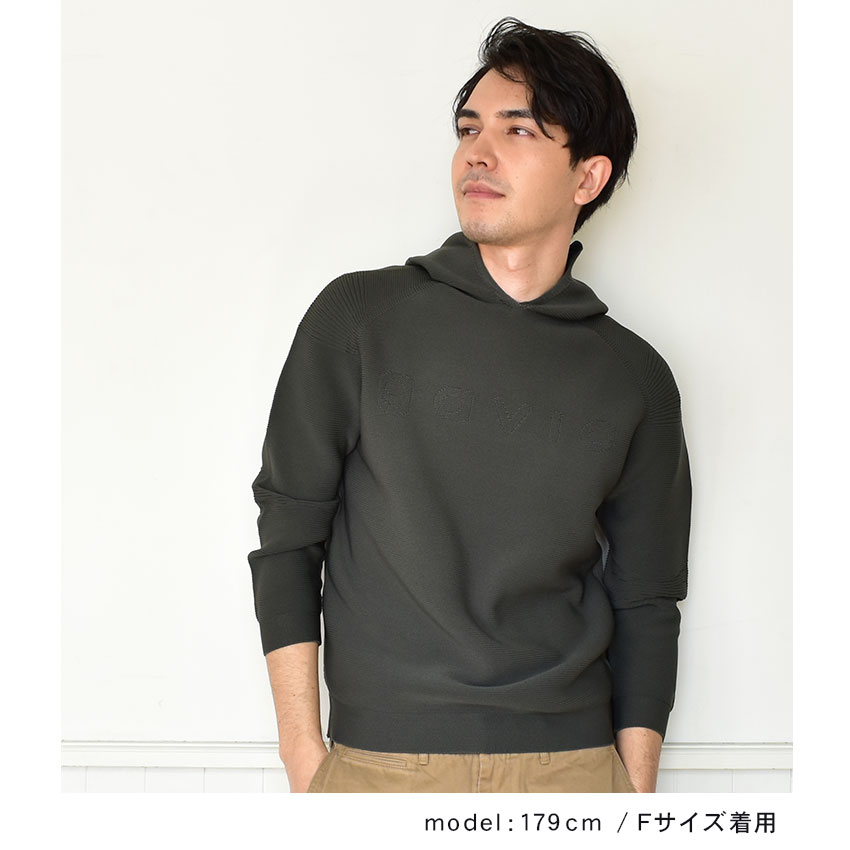 GAViC（ガビック） パーカー メンズ レディース シームレス 3D ニット