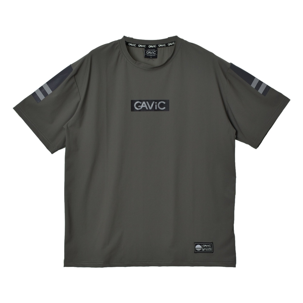 （ゆうパケット可） Tシャツ 半袖 メンズ アクティブ デザイン おしゃれ ガビック GAVIC GA7301 ブラック 黒 ホワイト｜z-craft｜03