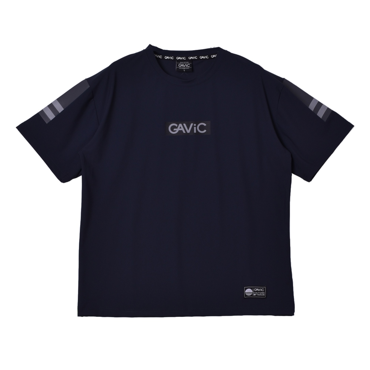 （ゆうパケット可） Tシャツ 半袖 メンズ アクティブ デザイン おしゃれ ガビック GAVIC GA7301 ブラック 黒 ホワイト｜z-craft｜04