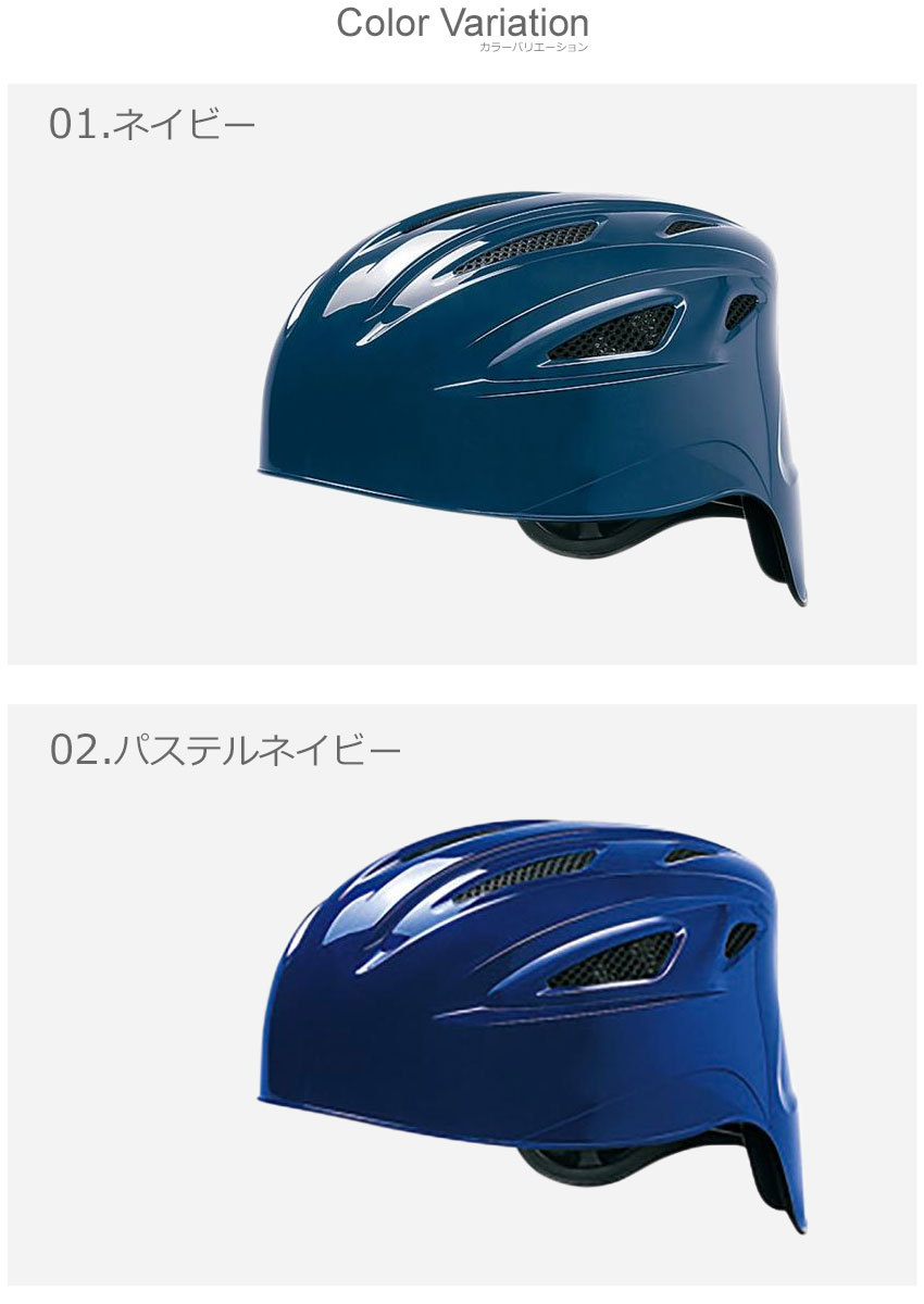 ミズノ MIZUNO 軟式用ヘルメット 14：ネイビー 1DJHC201 キャッチャー用 野球