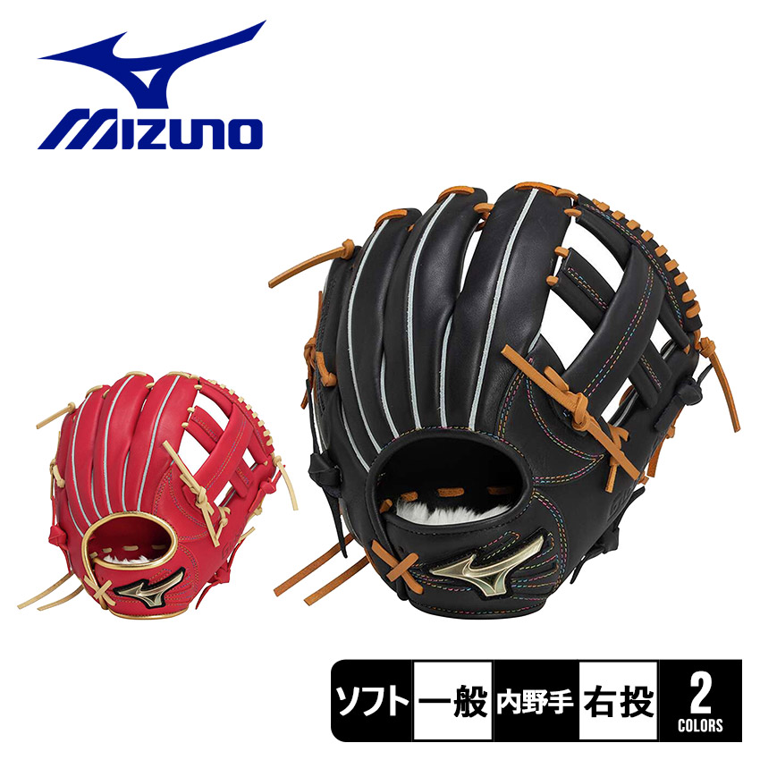 MIZUNO（ミズノ） グローブ MIZUNO 1AJGS31303 ブラック 黒 レッド 赤