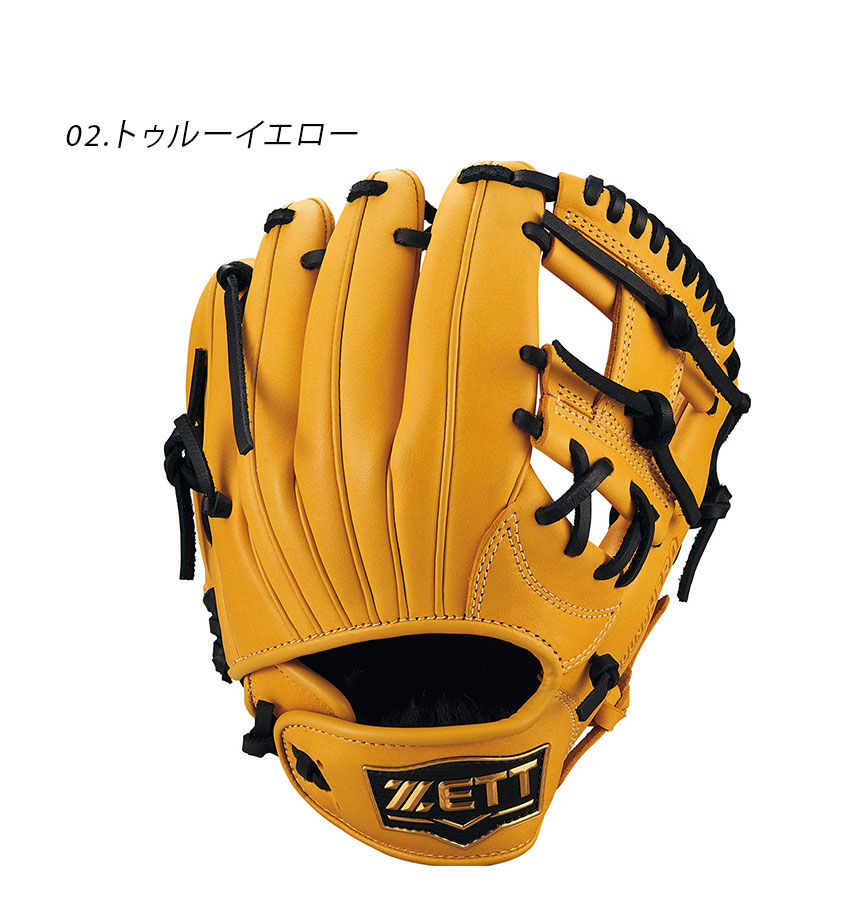 ZETT 野球グローブ 緑と黄色 ゼット グラブ メンズ レディース ZETT BJGB76515 ブルー 青