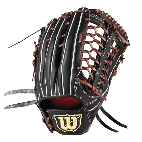 送料無料 ウィルソン グラブ メンズ 硬式用 ウィルソン スタッフ デュアル 外野手用 WILSON WBW1009 黒 オレンジ 野球 硬式 運動｜z-craft｜03