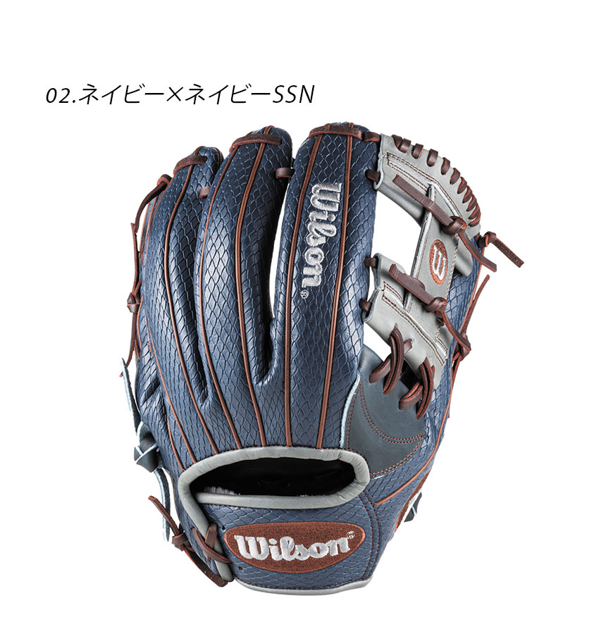 ウイルソン Wilson 軟式野球　一般　内野手　右投　黒×紺　新品 3403-0116-co3.jpg