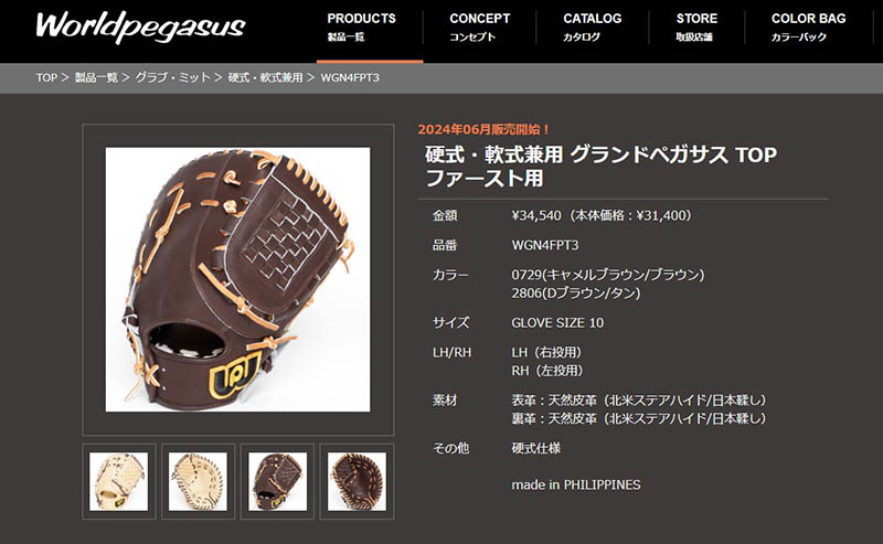 ワールドペガサス（WORLD PEGASUS） グローブ ユニセックス