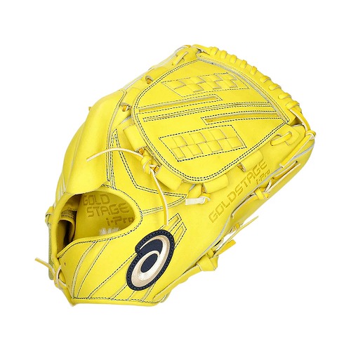 asics グローブ 軟式 BGR4TA 左投げ用 野球 投手用 イエロー ASICS アシックス グローブ メンズ レディース 硬式用 GOLDSTAGE