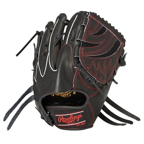 ローリングス グローブ 大人 一般 軟式 HOH PRO EXCEL 投手用 Rawlings GR4HEA15W ブラック 黒 レッド 赤 野球  ベースボール