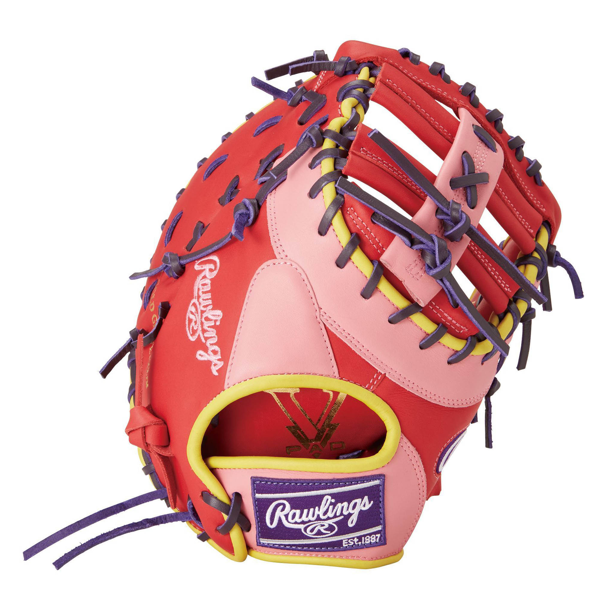 Rawlings ソフトボールグローブ ホワイト/ピンク