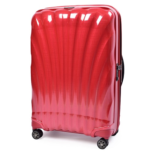 サムソナイト コスモライト 赤スーツケース スピナー75 94L 超軽量-