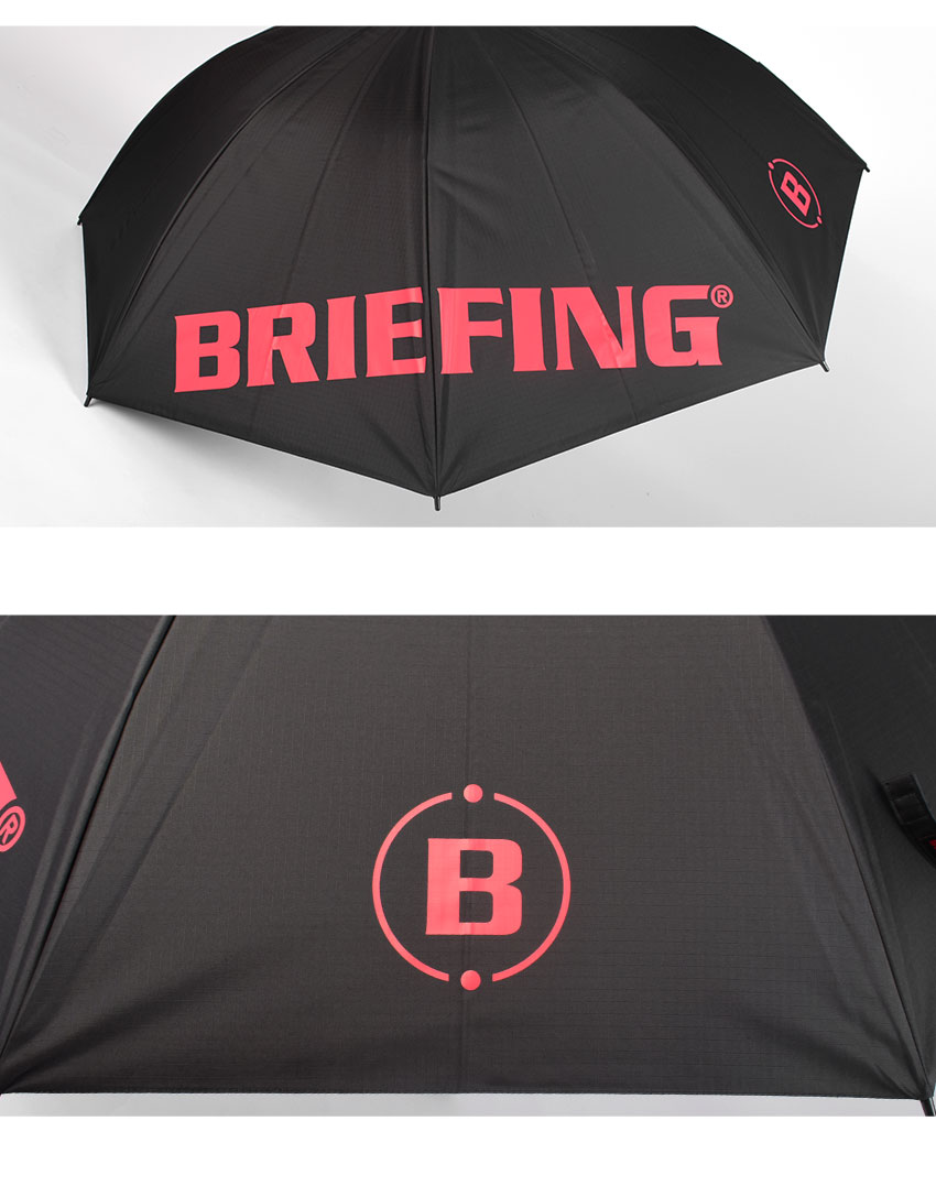 BRIEFING ゴルフ用傘　黒✖️レッド ブリーフィング BRIEFING 【日本正規品】 ブリーフィング ゴルフ