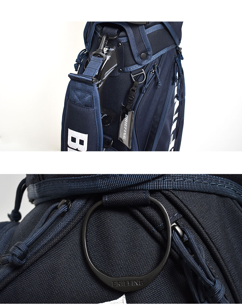 美品 即発送可 ブリーフィング キャディバッグ CR-5 1000D ネイビー BRIEFING GOLF ブリーフィング ゴルフ キャディバッグ CR-5 #03