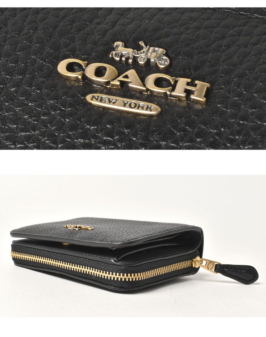 ⭐︎新品未使用⭐︎ COACH コーチ長財布 黒&白ロゴ入り レディース COACH セール コーチCOACHレディース 長財布 財布 シグネチャー