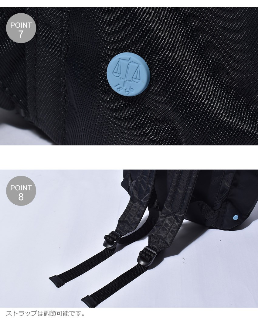 HUNTER ブラック バックパック 新品タグ付き 新品タグ付き】HUNTER バックパック ナイロン トップクリップ