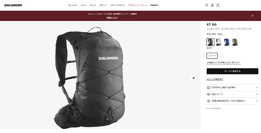 SALOMON（サロモン） バックパック メンズ レディース XT 20 SALOMON